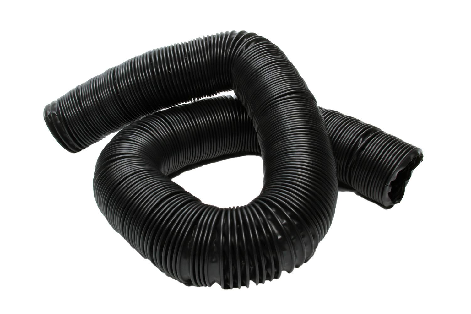 Vintage Air duct hose, black, 2-in diameter, flexible for dash vent routing and airflow customization