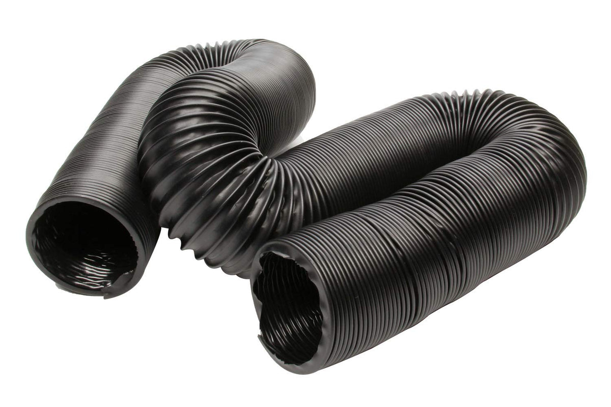 Vintage Air duct hose in black, 2.5 in diameter, enables flexible air routing.