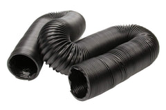 Vintage Air duct hose in black, 2.5 in diameter, enables flexible air routing.