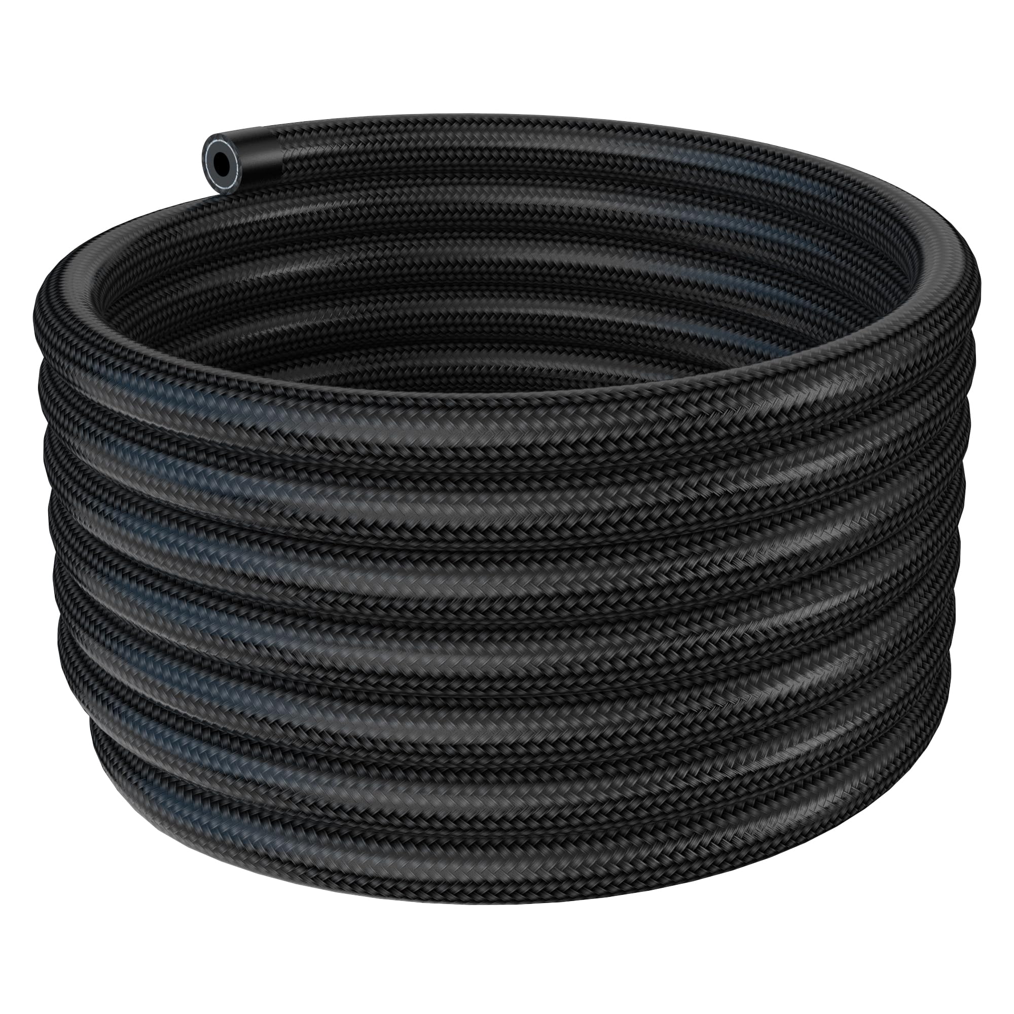Vintruep 6AN CPE fuel line close-up with braided outer layer for durability.