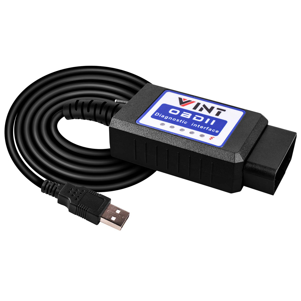 VINTscan FORScan TT55502 device front view for Ford diagnostics and easy setup.