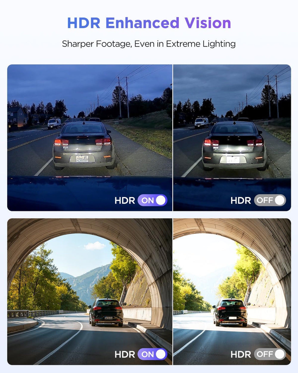 VIOFO A119M Pro mounted behind rearview mirror keeping windshield unobstructed and discreet