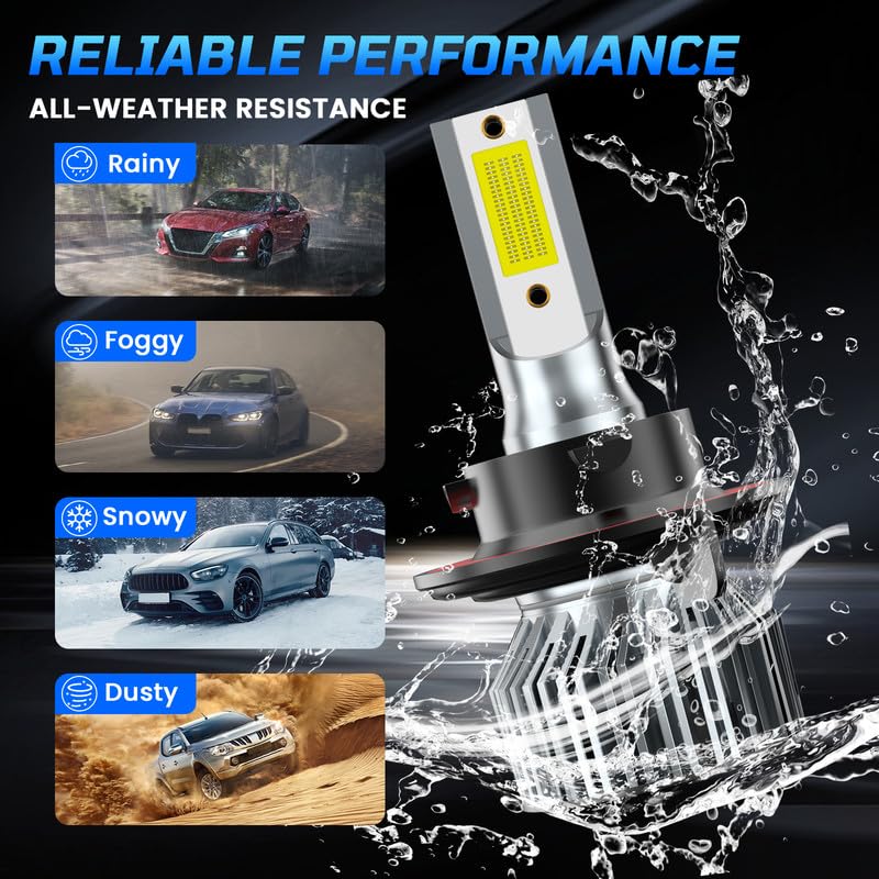 VIONTREX all-weather bulbs maintain brightness through rain and fog.
