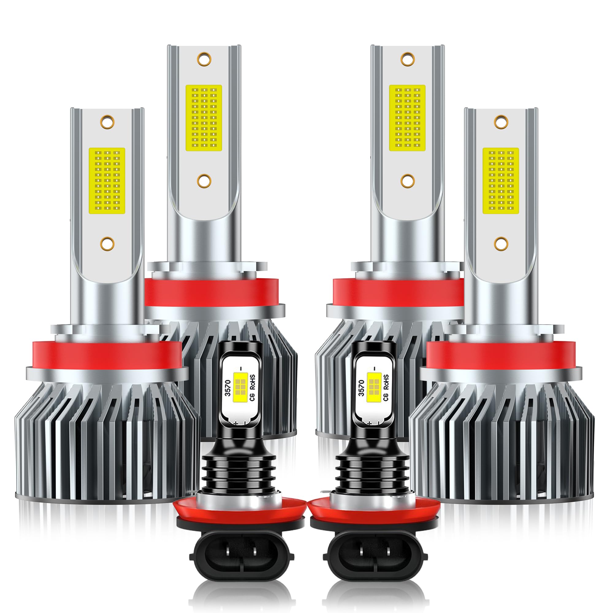 VIONTREX Altima driving light bulbs 6-pack for enhanced night visibility
