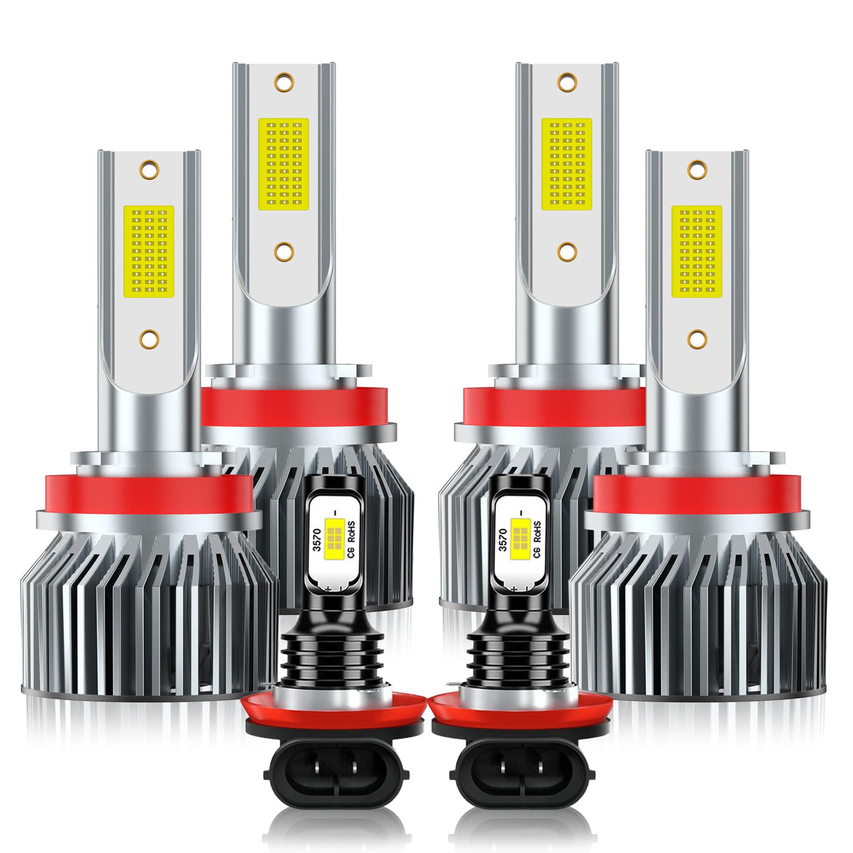 VIONTREX Altima driving light bulbs 6-pack for enhanced night visibility