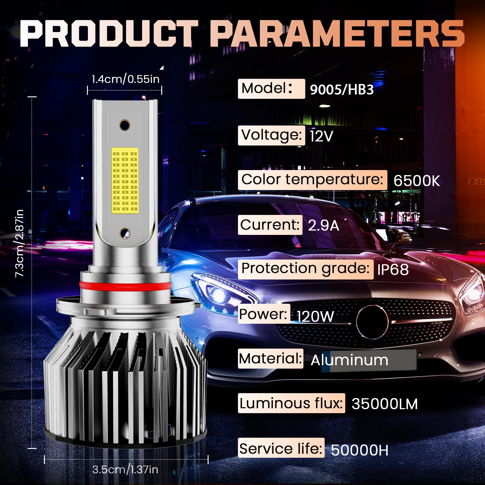 VIONTREX fog light bulbs enhance edge visibility in rain and mist