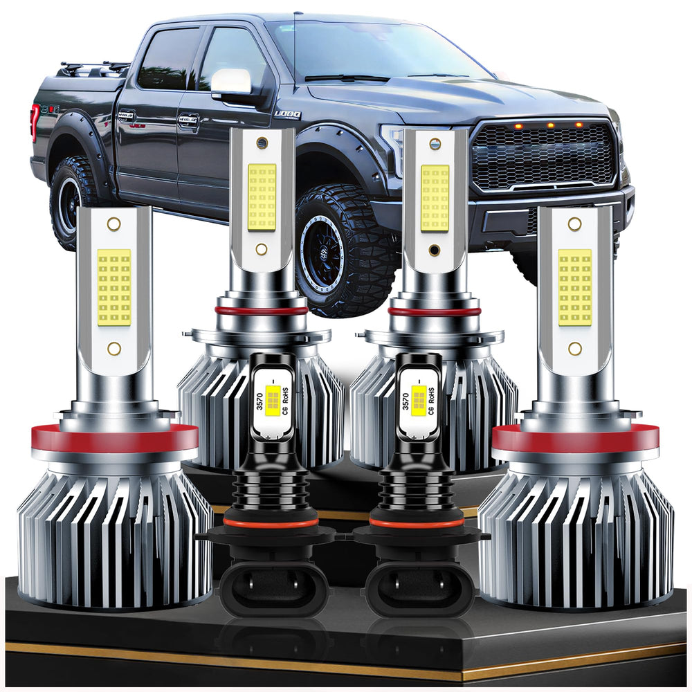 VIONTREX high-beam bulbs for Ford F-150 improve night visibility