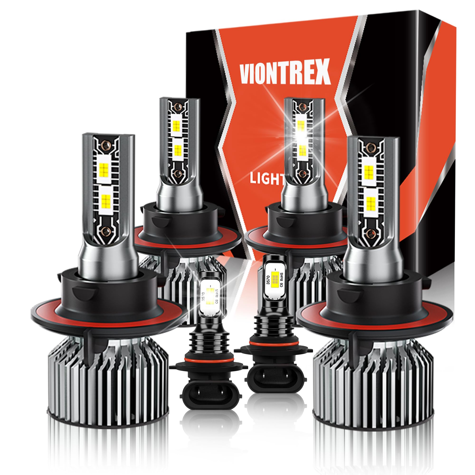 VIONTREX high-beam bulbs for F-Series trucks improve forward visibility.