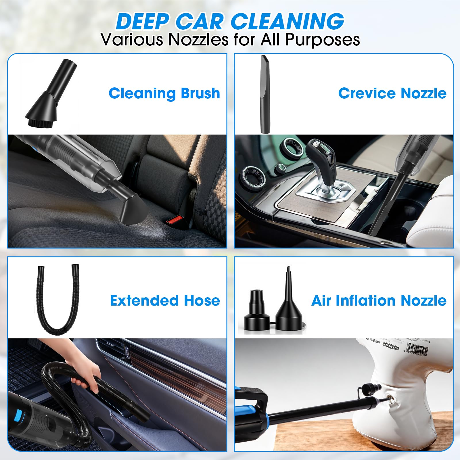 Vioview cleaning gel: lifts grime from vents and crevices safely.