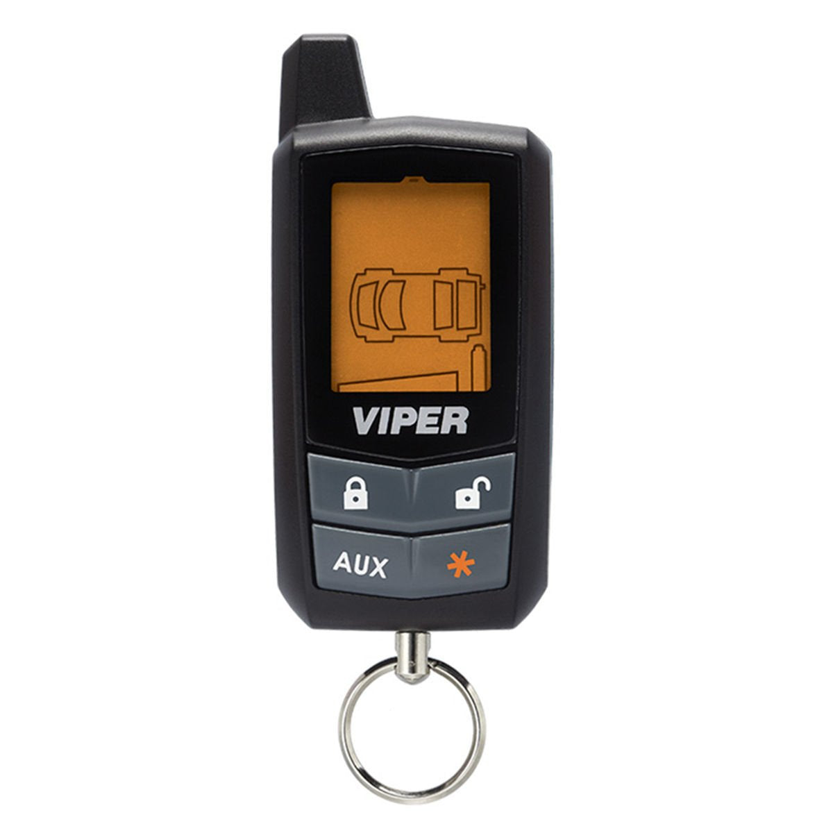 Viper 5305V remote start button demonstrates convenient cabin preconditioning