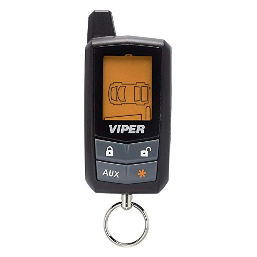 Viper 7345V remote LCD display showing command status for quick verification.