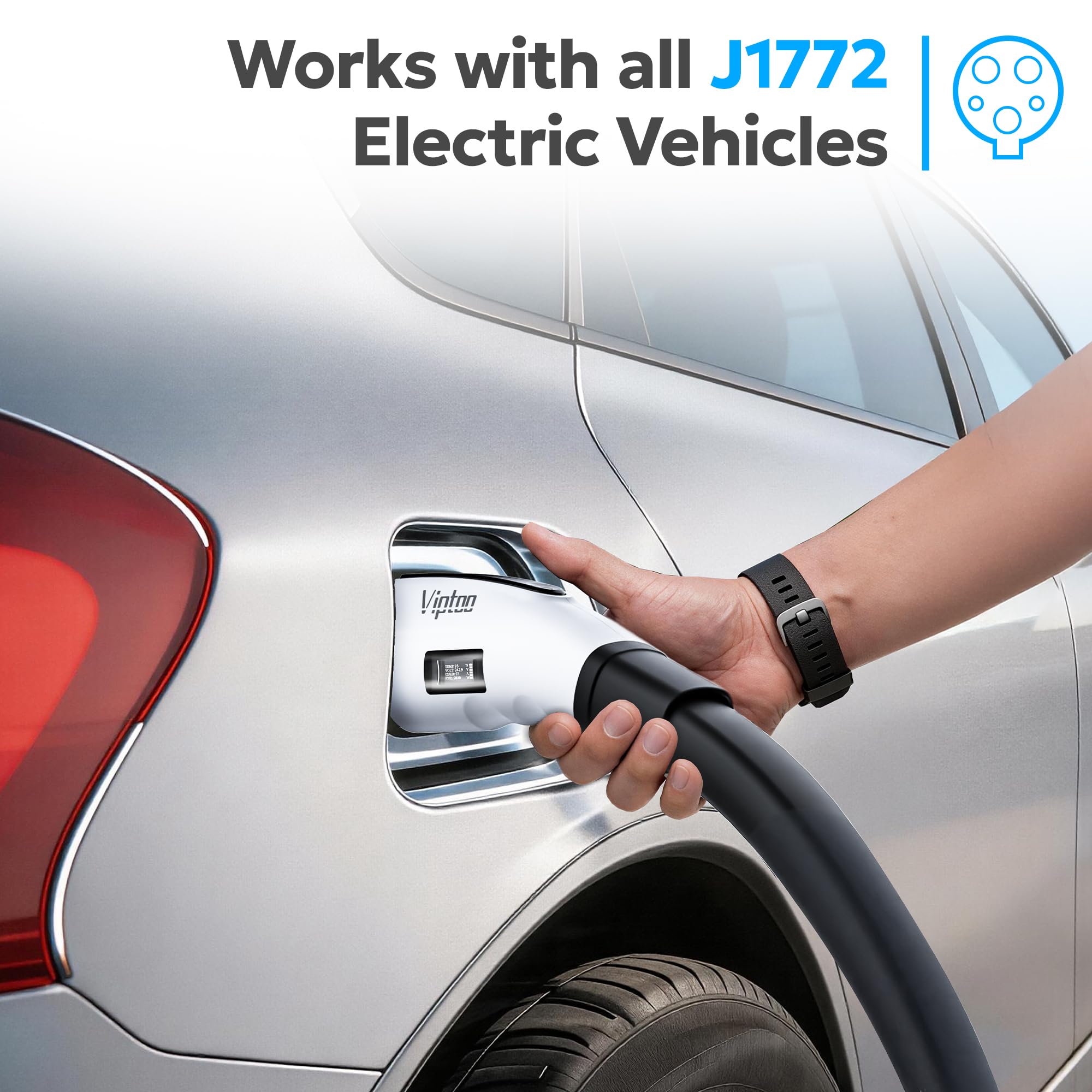 VIPTOO adapter offers over-temperature protection for safer Level 2 charging.