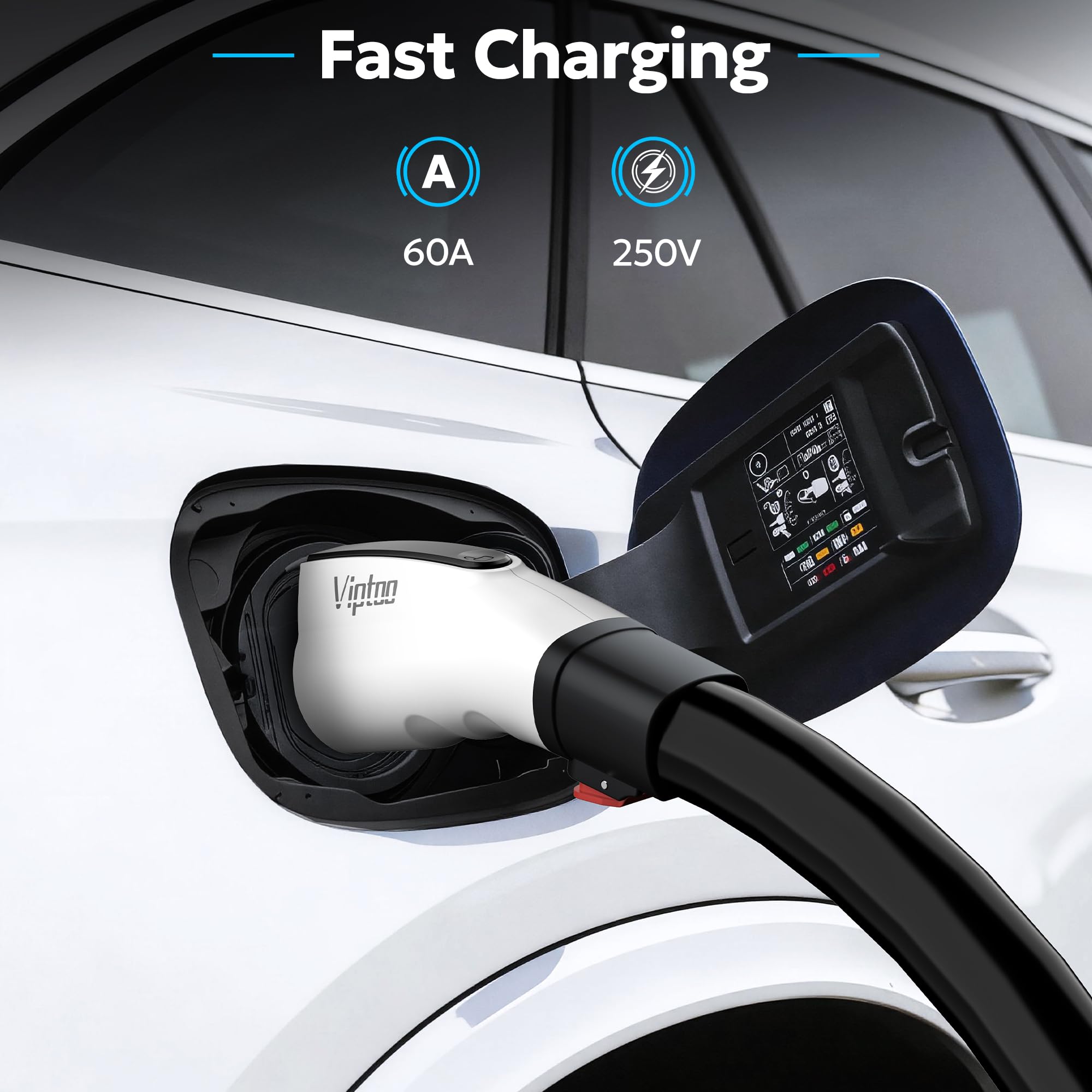VIPTOO adapter side lock demonstrates easy plug-in and secure fit