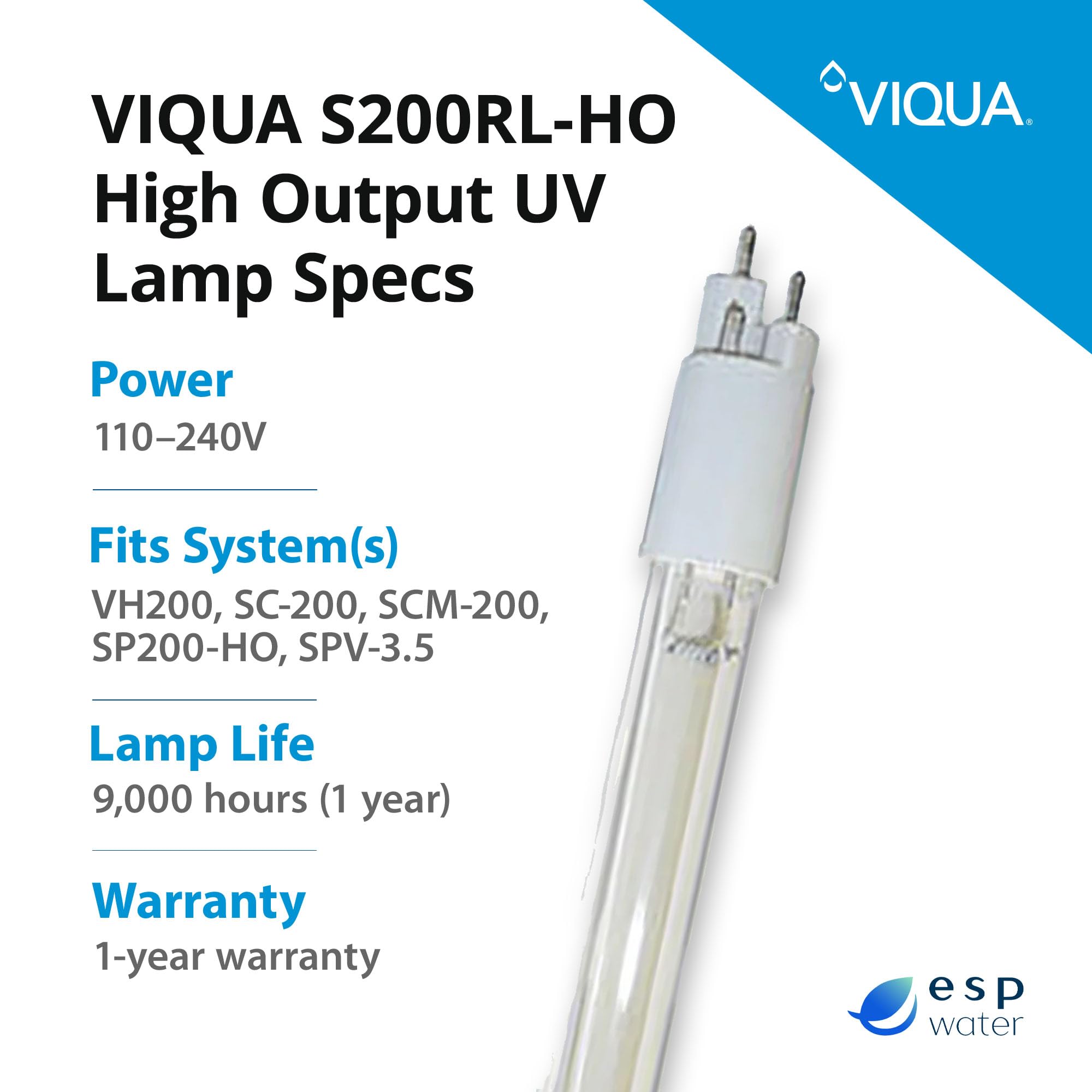 Viqua S200RL-HO in SPV-3.5 configuration supports ongoing filtration performance.