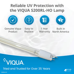 Viqua S200RL-HO installed in VH200 system demonstrates seamless compatibility during installation.