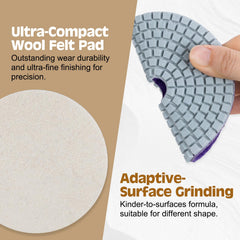 Viscoo wool felt pads deliver flawless high-gloss finish without scratching