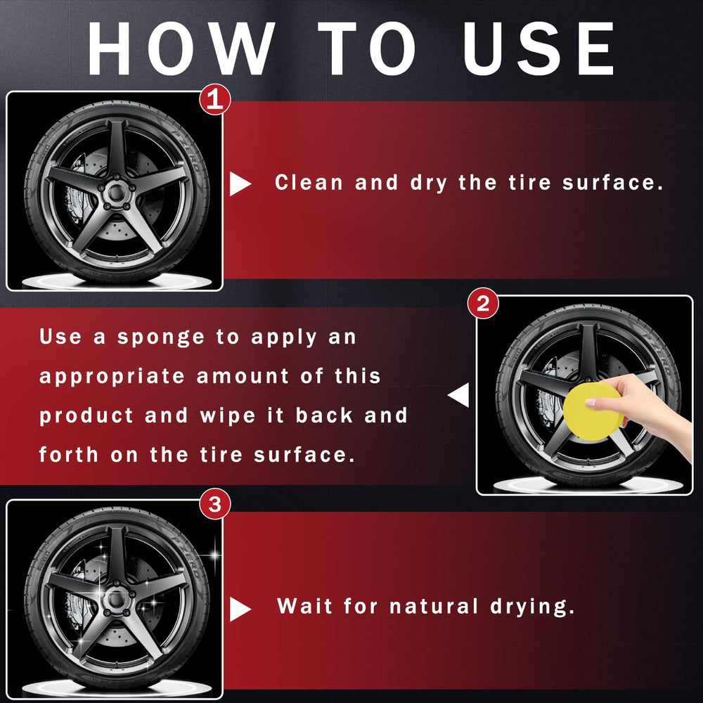 Viuvoiul tire shine shown on multiple vehicle types for consistent results