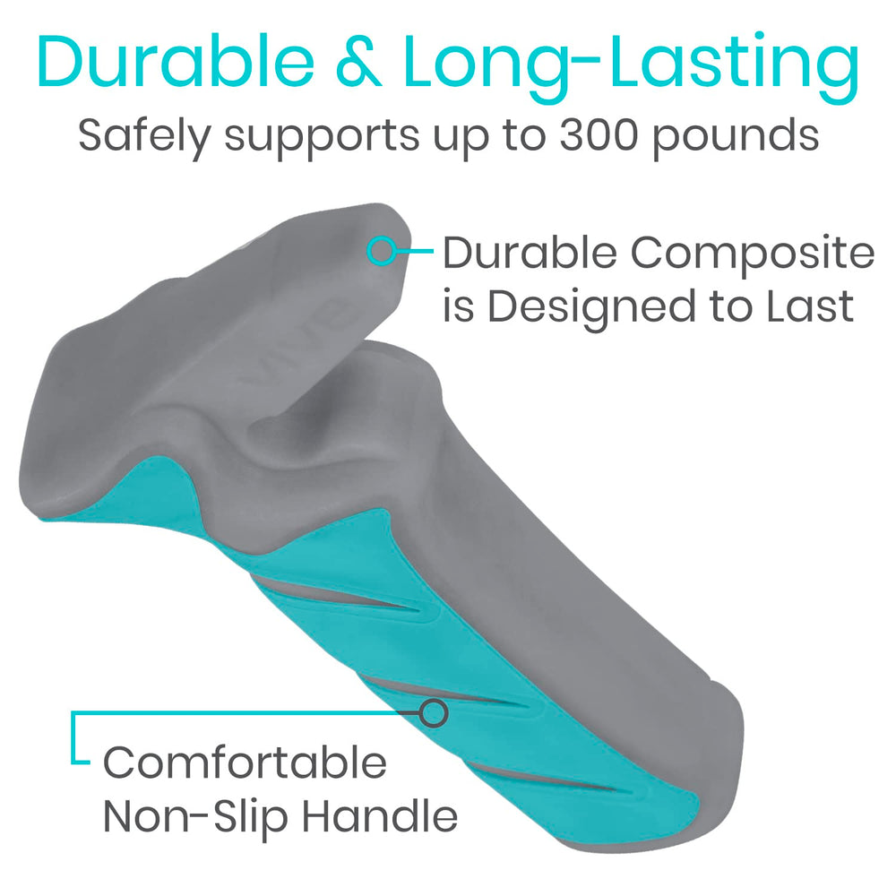 Lightweight composite Vive Handle supports up to 300 pounds.