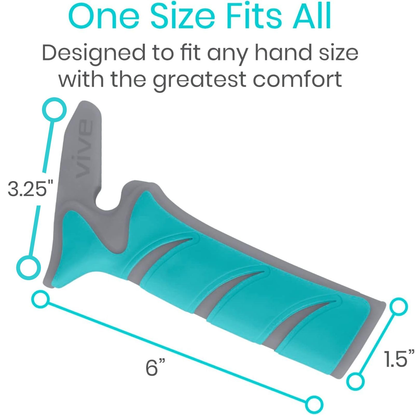 Cushioned nonslip overlay on Vive Car Handle Assist for a confident grip.