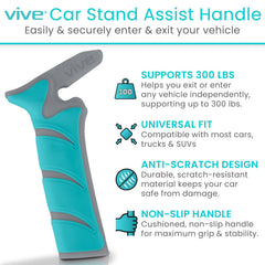 Vive Car Handle Assist provides stable support for easy entry and exit.