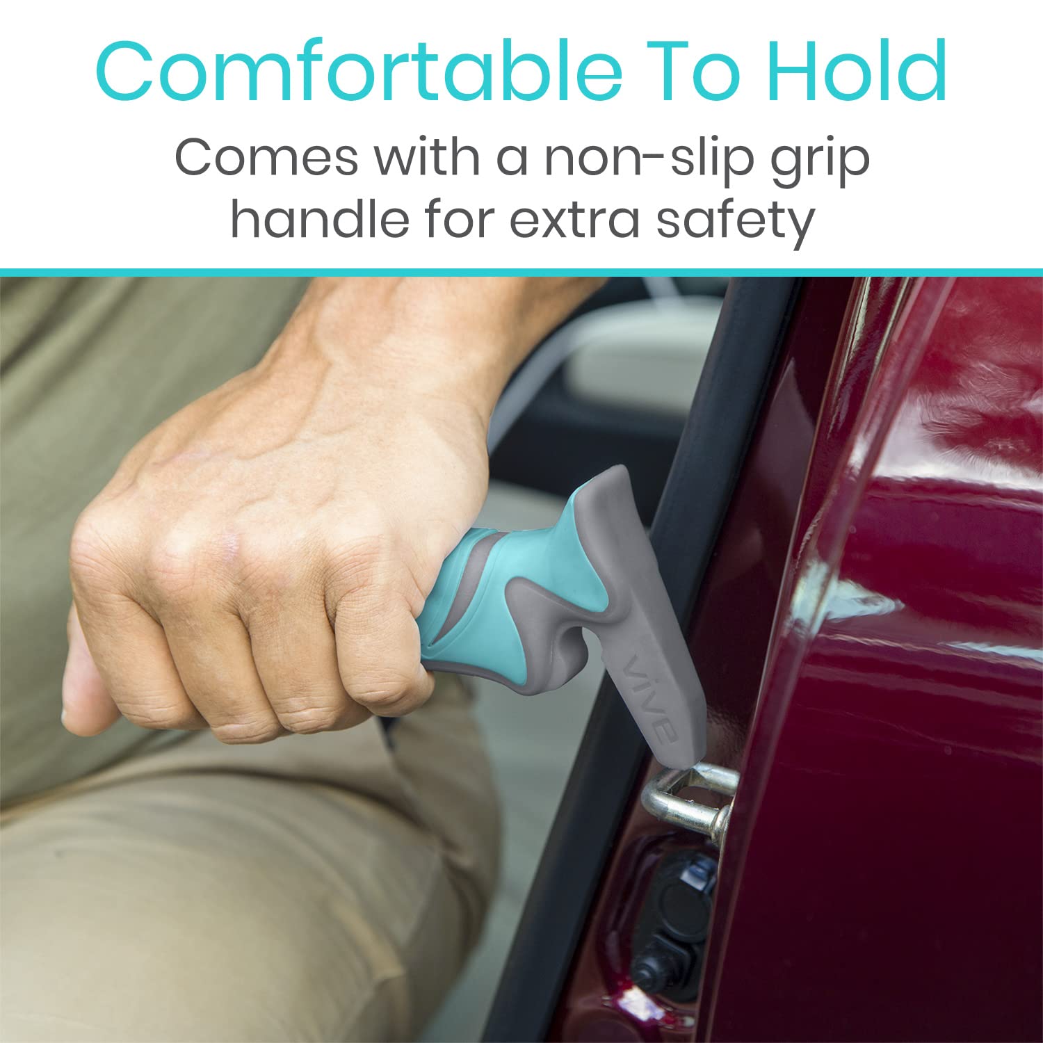 Two-pack Vive Car Handle Assist for shared use and backup.