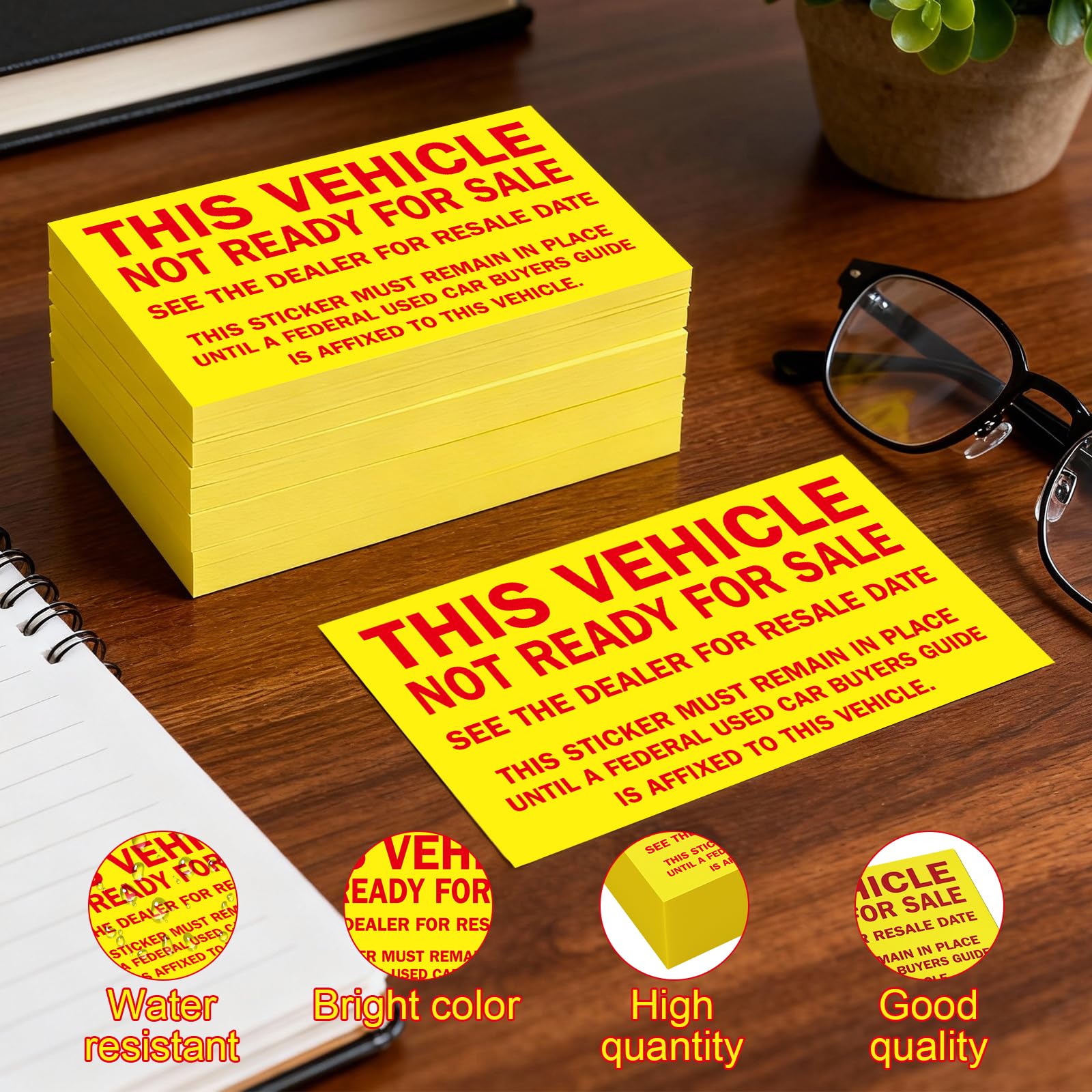 Vivitex waterproof vinyl Not For Sale sticker withstands rain and sun