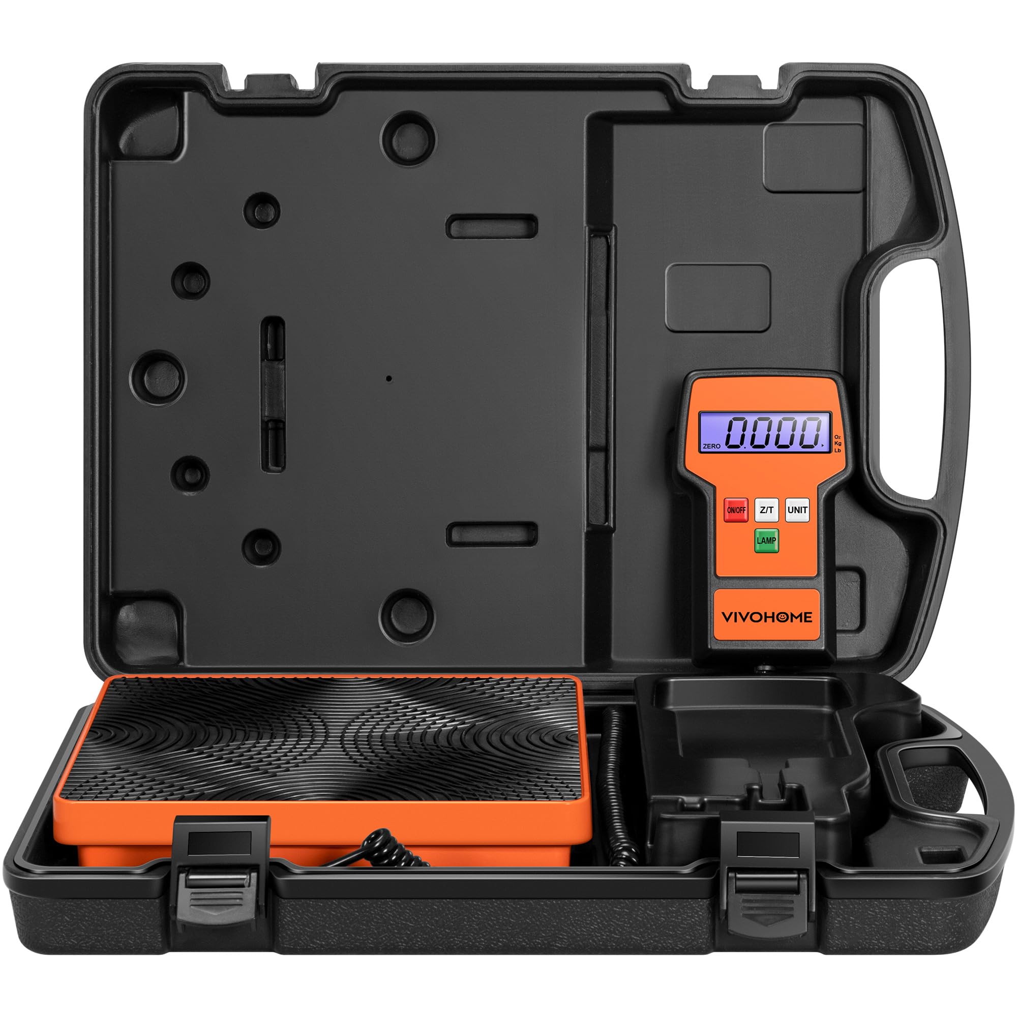 VIVOHOME 220-lbs scale with case for HVAC refrigerant charging