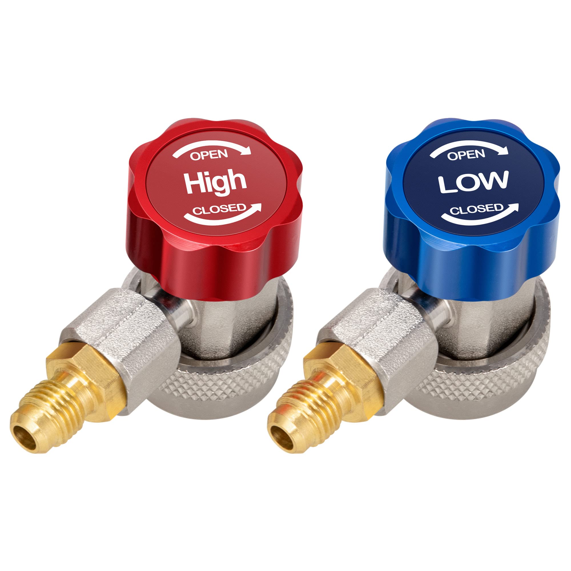 VIVOHOME AC R134a coupler blue knob enables safer adjustable low-pressure connection.