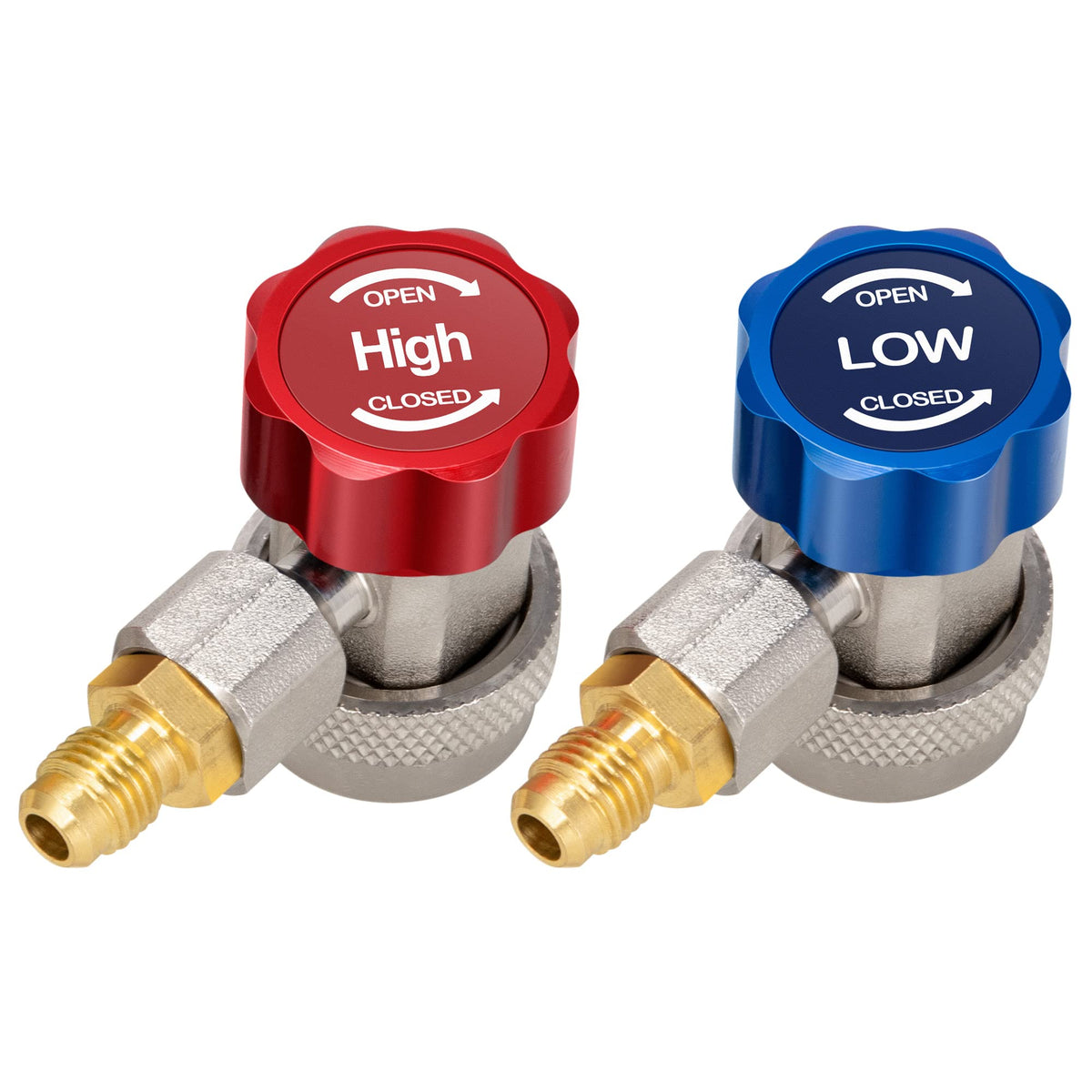 VIVOHOME AC R134a coupler blue knob enables safer adjustable low-pressure connection.