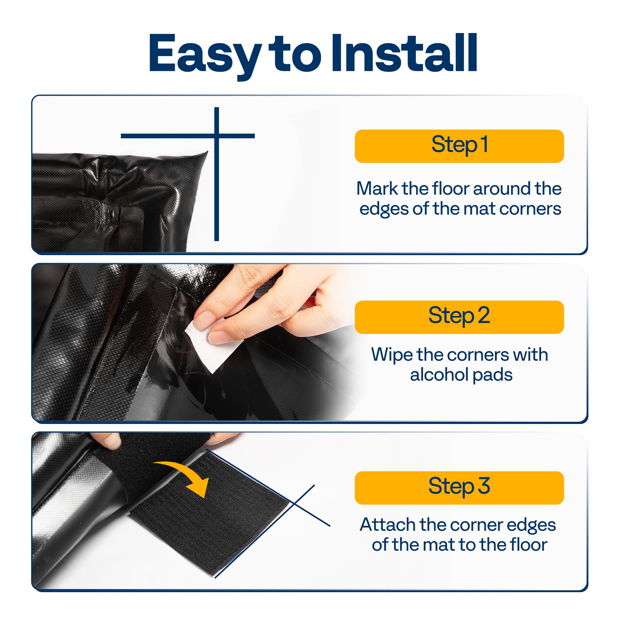 VIVOHOME Containment Mat wide garage coverage fits most spaces