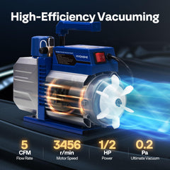 Vivohome four-port manifold gauge provides accurate readings across systems.