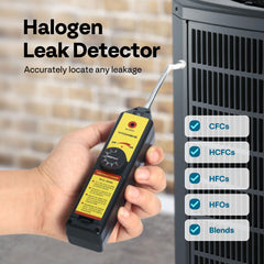 VIVOHOME Freon leak detector, side panel, intuitive controls for fast setup.