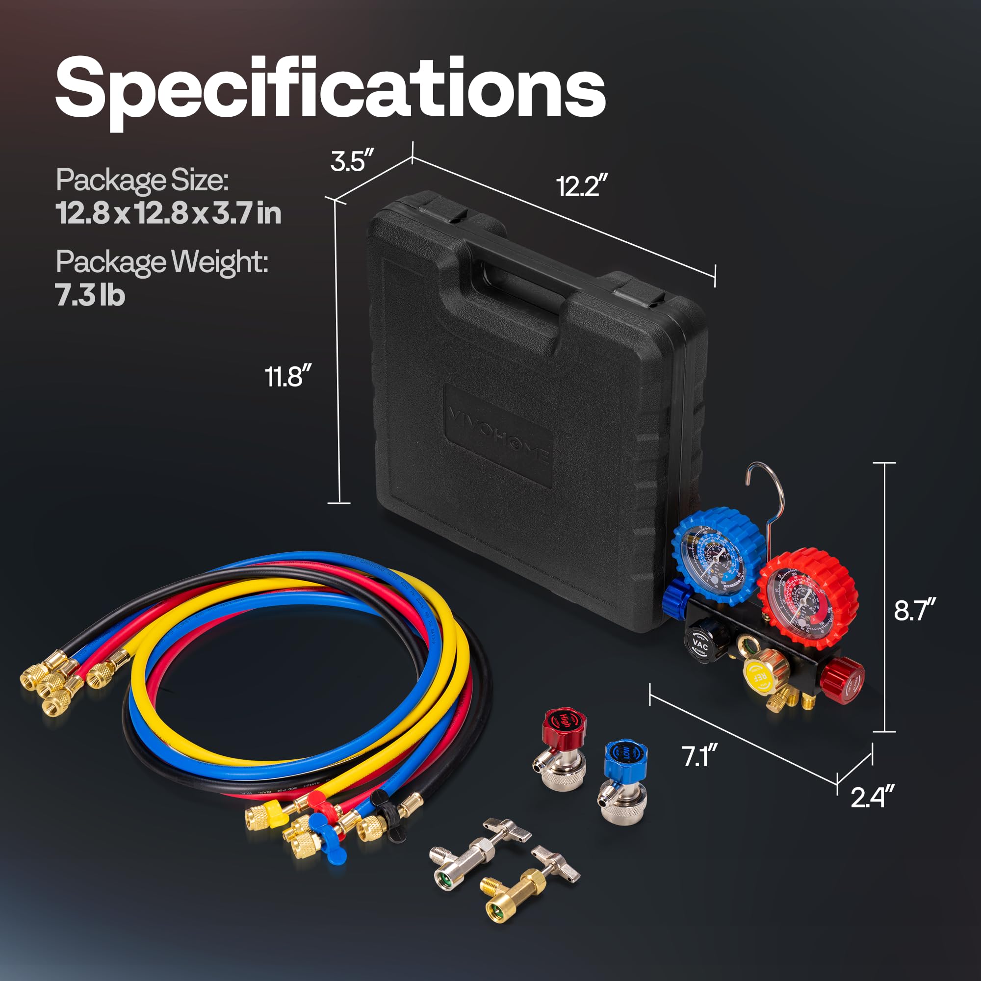VIVOHOME case storage shows organized toolkit for tidy shop setups