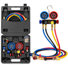 VIVOHOME HVAC manifold gauge set front dial for precise pressure readings during service