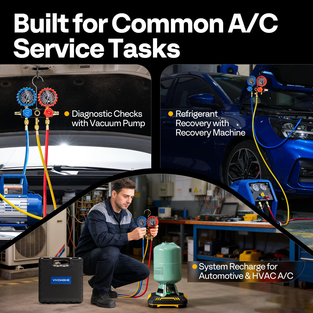 Vivohome included adapters and valves for versatile connections
