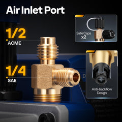 VIVOHOME sparkless motor close-up highlighting safe operation with A2L refrigerants