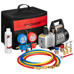 VIVOHOME vacuum pump exterior with a durable die-cast body for long use.