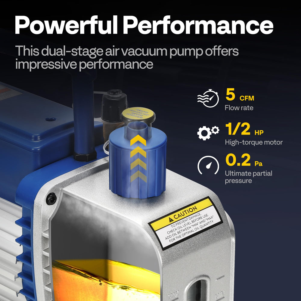 Oil fill window and pour spout on the VIVOHOME pump for easy maintenance