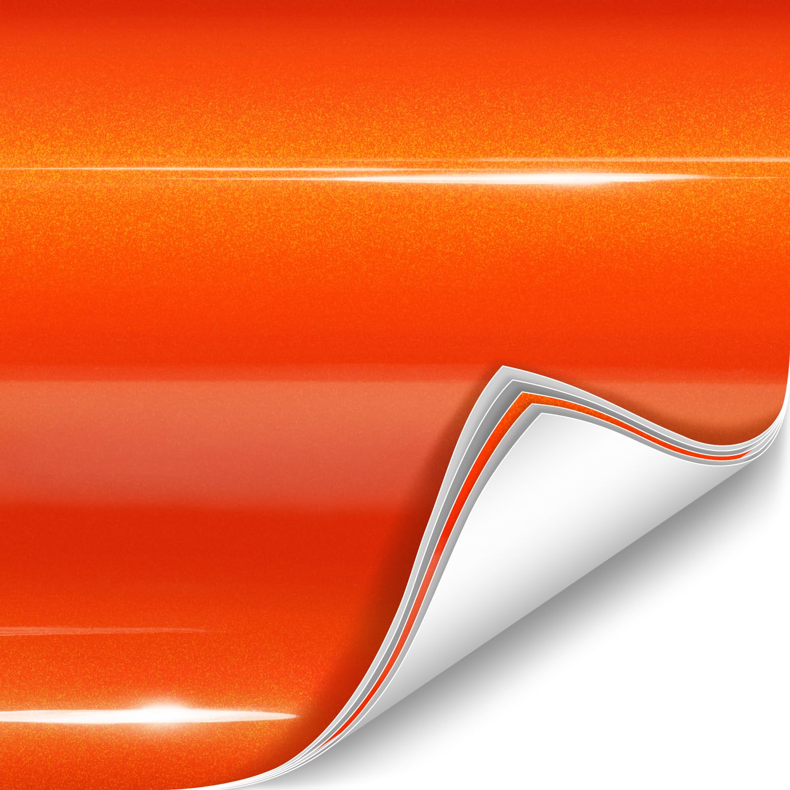 VViViD ColorFusion PPF gloss flame orange roll enhances car finish with lasting protection