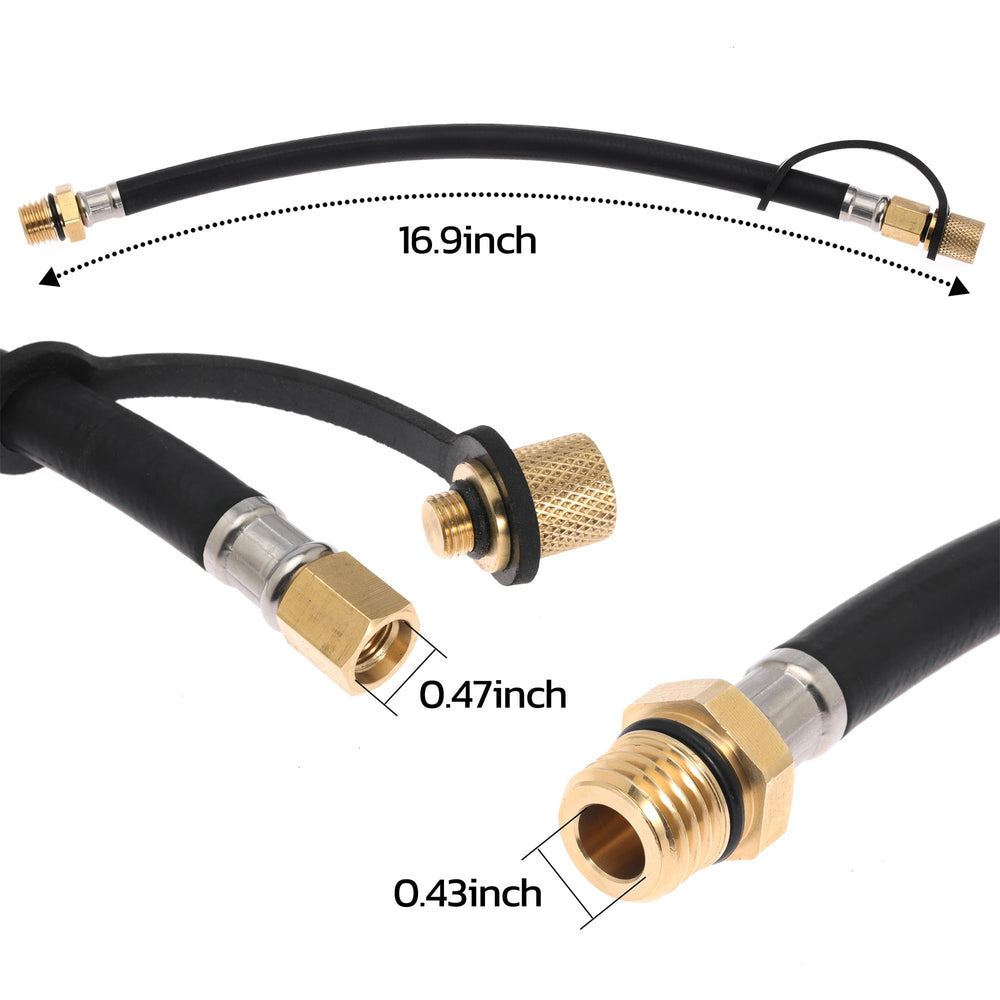 Viwerel oil drain hose for Kubota Z412 Z122R, reliable fit for maintenance