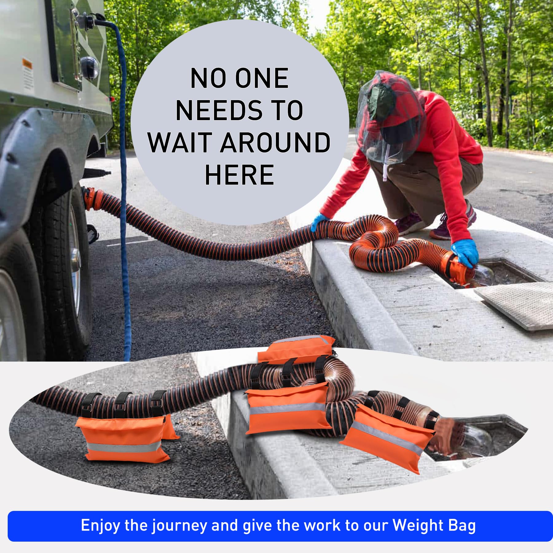 Vizava RV hose fastening device providing stable support for connections