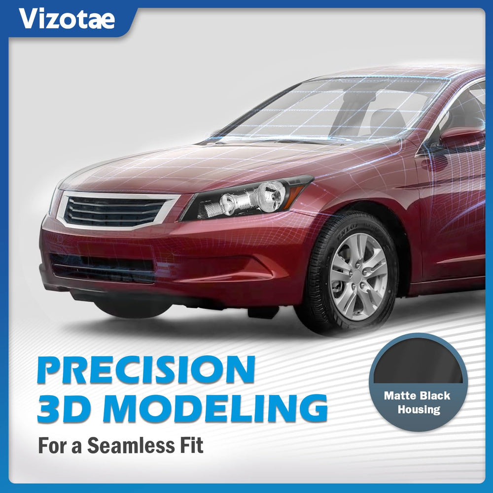Vizotae headlights with bulbs included for immediate use