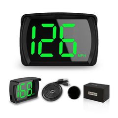 VJOYCAR GPS speedometer digital readout provides road speed without engine wiring