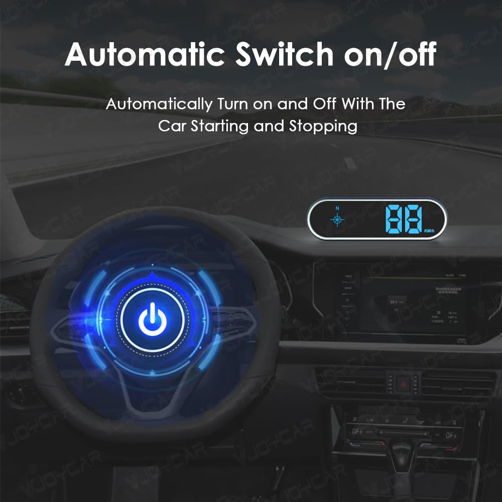 Automatic on/off saves power when the vehicle is stationary.