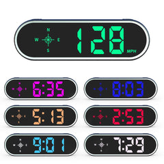 VJOYCAR HUD speedometer front view shows MPH and KM/H for accurate speed awareness.