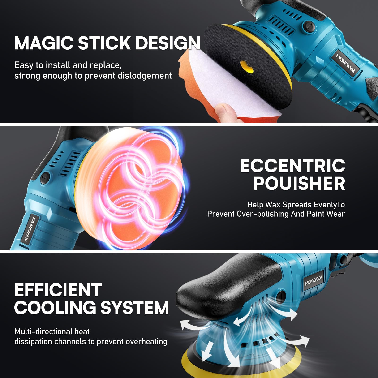 Vkdemer lightweight cordless design reduces wrist fatigue during long sessions