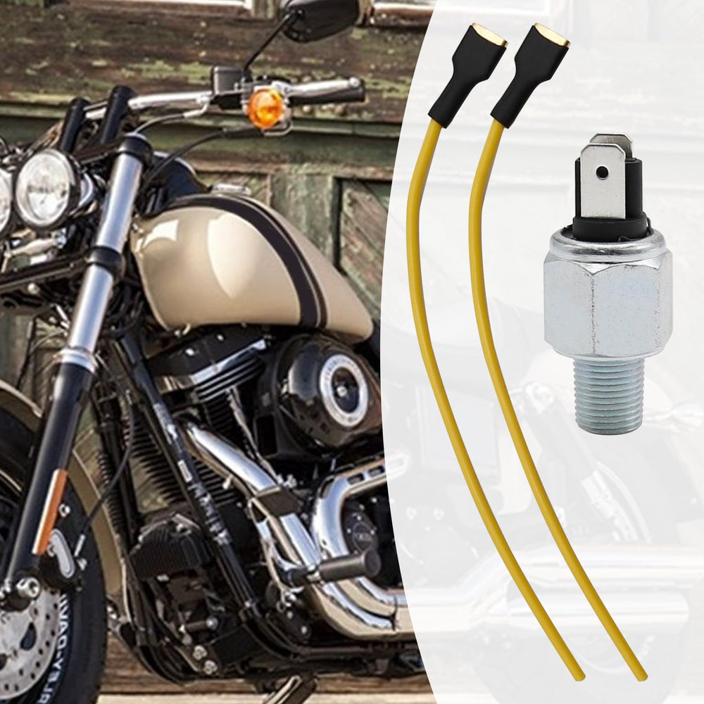 Vkinman brake switch installation on Harley, reliable performance.