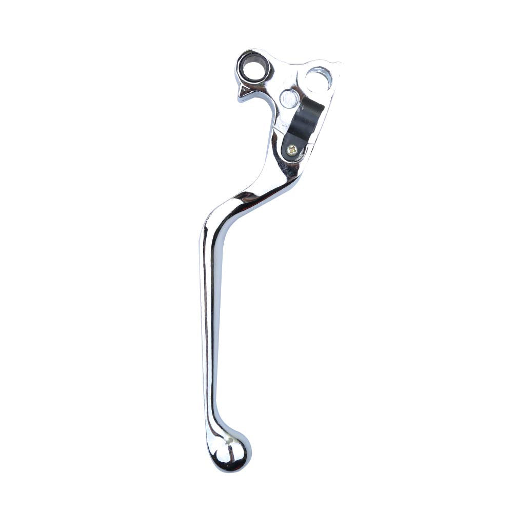 Vkinman chrome brake lever close-up, durable aluminum finish.