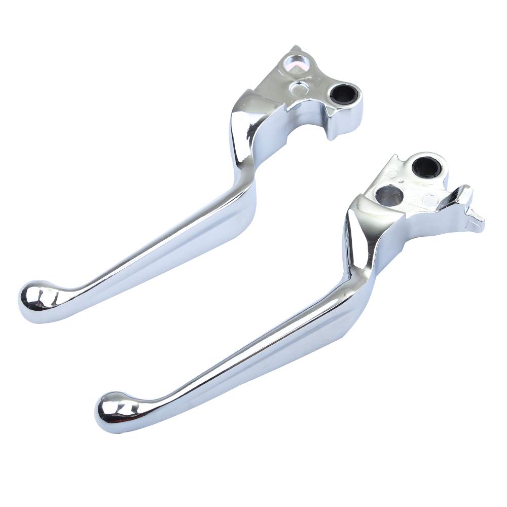 Vkinman chrome brake lever for Harley, smooth braking control on 1996-2006 models.