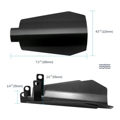 Vkinman coffin-cut hand guards, side profile showing sleek protective design.
